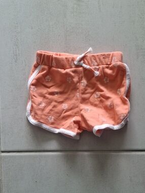 Garanimals Peach Shorts with White Trim and Floral Print